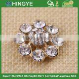 Gold Plating Wholesale Rhinestone Flower Button 15772-1