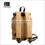 Khaki Canvs School Backpack Sports Bag for Girls thumbnail-3
