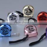 Assist 2m 6ft Key Chain Pink Measuring Tape Tape Measure