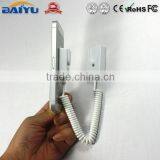 White Plastic Cell Phone Display Holder With Magnetic and Spring Wire for Digital Products Shop