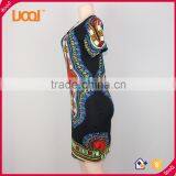 China Guangzhou Manufacturers Girls Dress Women Dress Africa Dashiki Printed Dress Quality Choice thumbnail-2
