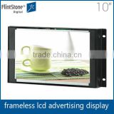 flintstone 10 inch auto loop play long life span tft screen industry design open frame led displays