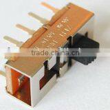 Standard SWITCH SLIDE SPDT Circuit On-On 0.25A @ 125VAC Through Hole Vertical PC Pin