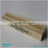 Natural Wooden Menu Holder With Engraving Logo                        
                                                Quality Choice