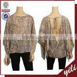 2016 S/S Latest Design Print Blouse Design for Women Ladies Sexy Half Sleeve Blouse Designs YLB2015 thumbnail-1