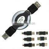 HOT USB FIREWIRE 1394 CABLE TRAVEL KIT 6 ADAPTER CONVERTER