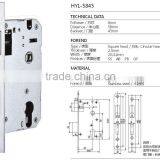 High Quality Mid-East Market Mortise Door Lock Body 5845 thumbnail-3