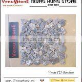 Dark Emperador Random Marble Mosaic Tiles - Crazy Cut thumbnail-1