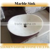 Top quality stone marble sink, bathroom sink