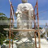 Standing Shakyamuni Buddha Statues for Sale White Marble Stone Hand Carving Sculpture for Home Garden Pagoda Temple