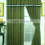 suede drapes with valance