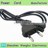 The 2 Pin European Standard Power Cord Aluminum Plug 12/28 5.7mm 1.5m thumbnail-1