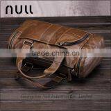 New Stylish Promotional Custom Waterproof Vintage Oil Genuine Leather Travel Duffle Bag for Men thumbnail-2