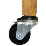 100% Eco-friendly Bamboo Utility Food Cart Foldable Kitchen Cart With Knife Block Kitchen Trolley thumbnail-3