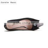 Office Lady Black Fabric Shoes Steel Toe Low Heel Pumps Shoes for 2016 thumbnail-5