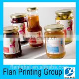 eco-friendly glue packaging food label,custom label food