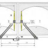 Wiper Assembly for Bus,Synchronised Pantograph Wiper System With 1 Motor, Medium Duty for Bus