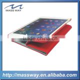 blank customPU red leaher case for IPAD