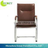 High quality updated modern orange leather conference chair