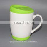 340ml gift mugs with silicone lid and silicone bottom