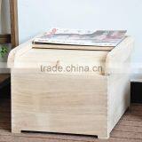 Unfinished Wooden Kitchen Mixed Grain Rice Storage Box thumbnail-4