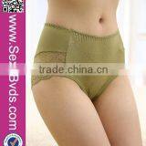No MOQ Light Green Lace Floral Women Panties Cozy Bulk Modal Underwear Quality Choice thumbnail-2