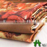 Shaoxing Textile Polyester 50D Floral Print Satin Fabric/ Wholesale Satin Robe Fabric thumbnail-4