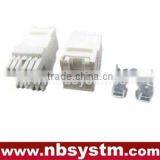 UTP Cat6/Cat5e Keystone Jack With Dust Proof Shutter,dual IDC Type