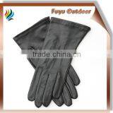 Best ZHEJIANG Long Black Winter Deerskin Plain Style Lined Women Winter Gloves