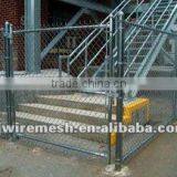 Residential galvanized chain link fence