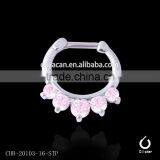 Five Pronged Opalites 16 Gauge Nose Rings thumbnail-3