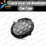 Wholesale 75w for Jeep Led Headlights,12v 24v 7'' 75w for Jeep Led Headlights