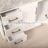 24 Inch White Carrara Marble Top Bathroom Furniture thumbnail-3