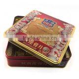 Food Grade Hinge Metal Box Wholesale Square Cookie Boxes Packaging thumbnail-2