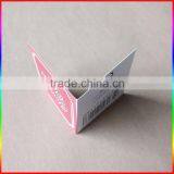 High End Custom Black Card Paper Hang Tag/center Folded Swing Tag thumbnail-2