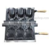 (3 in 1) 3pcs Commercial Use Non-stick 110v 220v Electric Icecream Taiyaki Baker + Batter Dispenser + Stuffing Scoop thumbnail-4