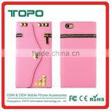 Wholesale Rivet Bling Bling Wallet Case for Iphone 6 Leather Voltage Holster Card Zipper Flip Cover Case for Iphone 6s Plus thumbnail-5