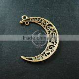 36x32mm Vintage Style Antiqued Bronze Moon Connector DIY Pendant Charm Supplies Findings 1810417 thumbnail-5
