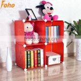 4 Cubes Without Door Cheap Bookcases With Plastic Material (FH-AL0016)
