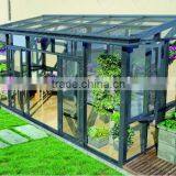 Modern Design Aluminum Alloy Glass House,green House, Sunroom/wood-aluminium Composite Sunroom thumbnail-1