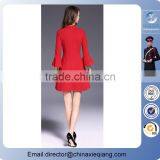 2016 Fashion Ladies Designer Retro Red Dress Cute Red Dress for Women thumbnail-2