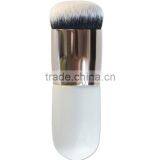 Cosmetic Wood Handle Synthetic Hair Round Dispensing Powder Brush Foundation for Girl thumbnail-5