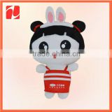 Cut Lovely Handmade plush dolls animal push toy in China
