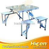 Outdoor Aluminium Folding Table and Chair thumbnail-1