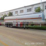 CLW 3 Axles Aluminum Trailer 55000L for Oil Transportation thumbnail-1