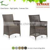 Outdoor Furniture Syntheric Wicker Armrest Dining Chair thumbnail-1