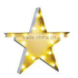 Store Mored Metal Lighted Decorative Battery Star Shape LED thumbnail-2