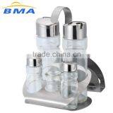 5 PCS Salt and Pepper Shaker Set Stainless Steel Kitchen Codiment Set thumbnail-3