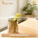 Wholesale Round Washable Kraft Paper Storage Bag Home Decoration Bag thumbnail-4