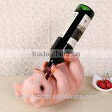 Resin Pig Shaped Funny Animal Wine Bottle Holders thumbnail-3